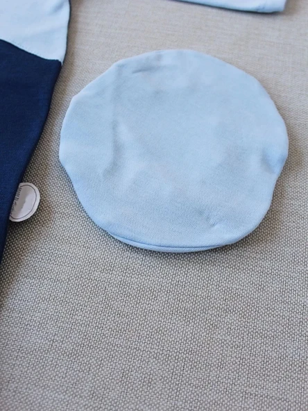 3-6 9-12 12-18 Ay Özel Kuvvetler Nakışlı Bere Şapkalı Kız Erkek Bebek Tulumu Lacivert - 4