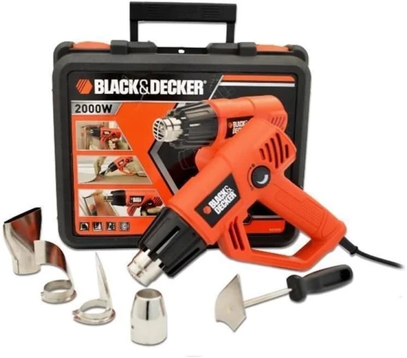 Black&Decker Kx2001K/Xk Sıcak Hava Tabancası, Turuncu/Siyah, 2000 W