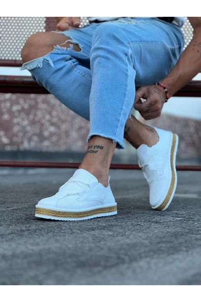 015 Beyaz Erkek Casual Ayakkabı - 2