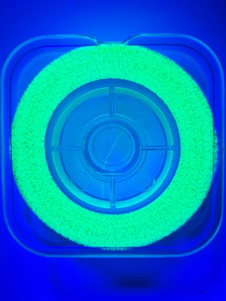 Eagenset Ultraviyole UV Neon Sarı Damla Kristal Sedef Çapari Simi Makarada - 7