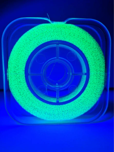 Eagenset Ultraviyole UV Neon Sarı Damla Kristal Sedef Çapari Simi Makarada - 9