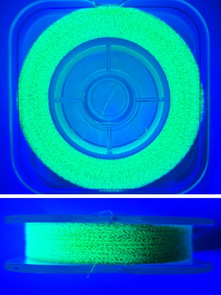 Eagenset Ultraviyole UV Neon Sarı Damla Kristal Sedef Çapari Simi Makarada - 2