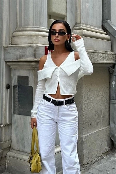 Cynthia Cut Out Triko Hırka 5116-23