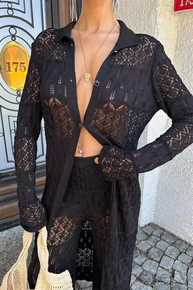 Bridget Ajurlu Uzun Hırka Takım 9881 - 3