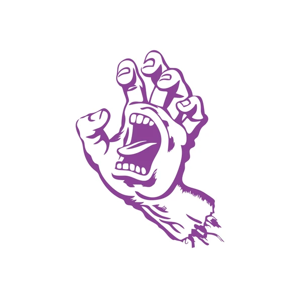 Korkunç El Sticker 17x17 Cm Mor ürün görseli