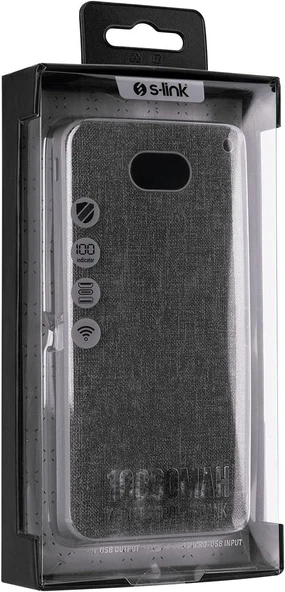 S-link IP-G10RW 10000mAh Kablosuz USB+Type-C+Micro Gri LCD Ekranlı Taşınabilir Pil Şarj Cihazı - 3