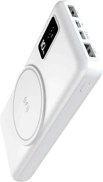 İntouch 10.000mAh Prime Wireless Powerbank (Beyaz) ürün görseli