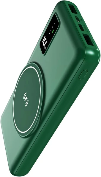 İntouch 10.000mAh Prime Wireless Powerbank (Yeşil) ürün görseli 1