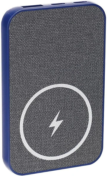 S-Link P50 5000mAh PD22.5W QC3.0 Manyetik 15W Standlı Taşınabilir Kablosuz Şarj Cihazı Powerbank Mavi