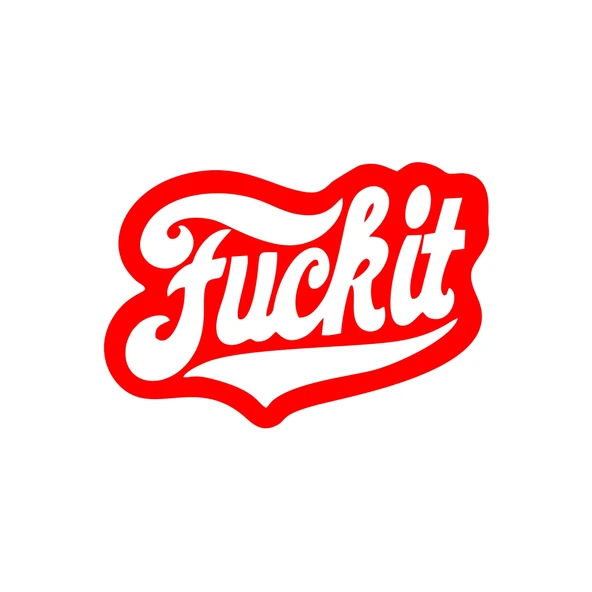 F*ck İt Sticker 17x17 Cm Kırmızı ürün görseli