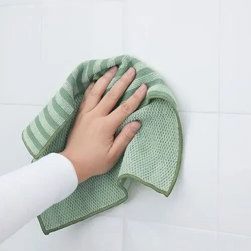 IKEA Pepprig Çift Taraflı Çok Renkli 28x28 cm Mikrofiber Bez 3'lü - 4