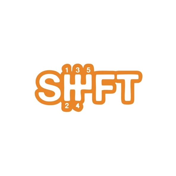 Shift Vites Sticker 17x17 Cm Turuncu