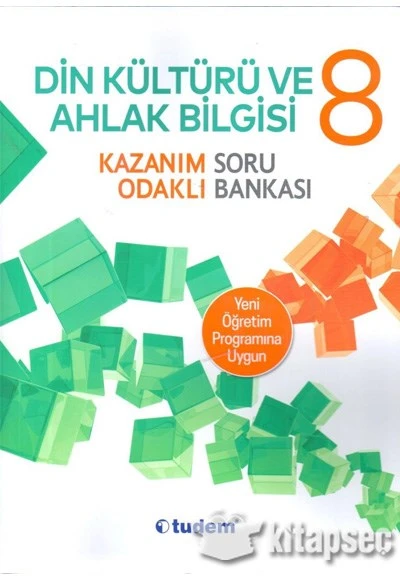 8. Sınıf Din Kültürü ve Ahlak Bilgisi Kazanım Odaklı Soru Bankası Tudem Yayınları