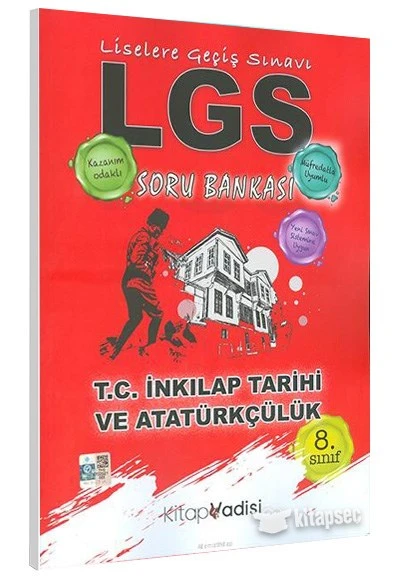 LGS İnkılap Tarihi Soru Bankası Kitap Vadisi Yayınları