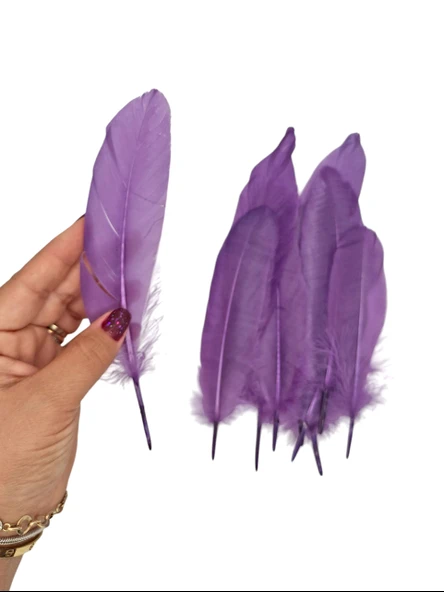 Mor Tüy El İşi Tüyleri, Okul Öncesi Etkinlik Tüy 10 Lu - 1 Paket