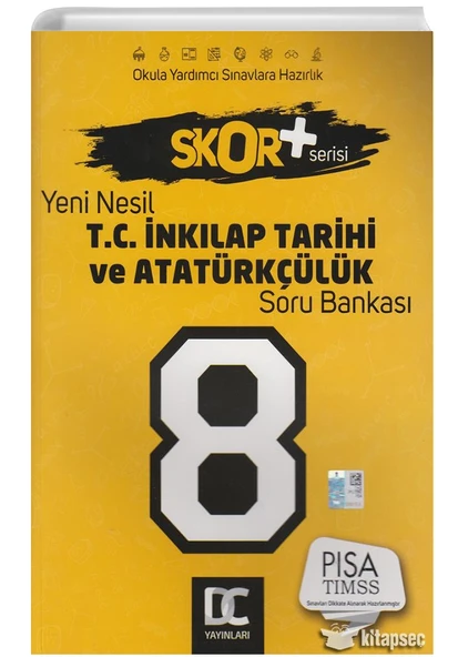 8. Sınıf T.C. İnkılap Tarihi ve Atatürkçülük Soru Bankası Skor Serisi Doğru Cevap Yayınları