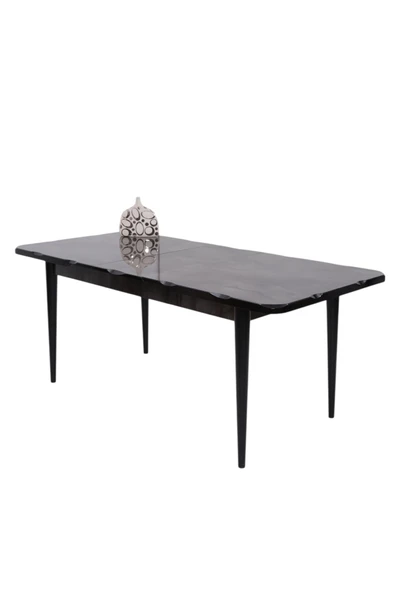 Duru Tuna Mdf Lak Panel Açılır Yemek Masa Takımı 90x160 - 5