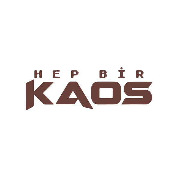 Hep Bir Kaos Sticker 17x17 Cm Kahverengi ürün görseli