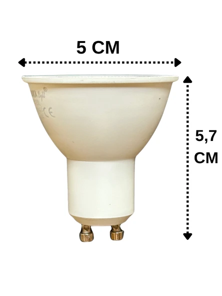 (10 Adet) Osaka 7W Yeşil Işık GU10 Duylu Led Çanak Ampul - Resim 3