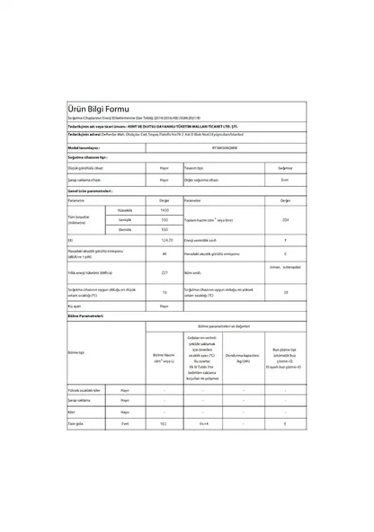 Dijitsu DBD200 TMF 204 LT Çift Kapılı Buzdolabı - 4