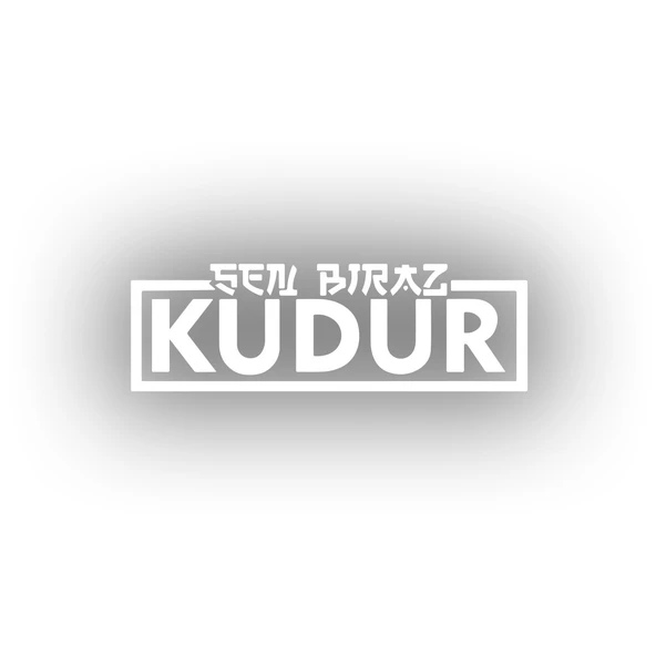 Sen Biraz Kudur Sticker 17x17 Cm Beyaz ürün görseli