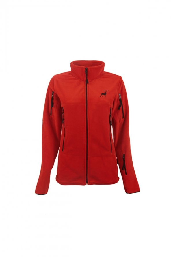 MFM OUTDOOR Kırmızı 5 Cepli Kaliteli Polar Mont