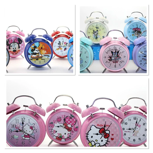 Kuromi, Hello Kitty, Mickey Mouse Masa Üstü Çalar Saat - 4