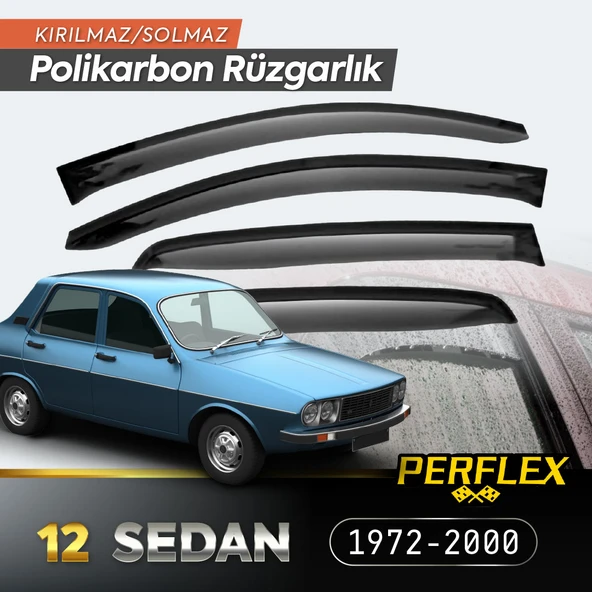 Renault 12 Sedan 1972-2000 Cam Rüzgarlığı V2 Mugen - 2