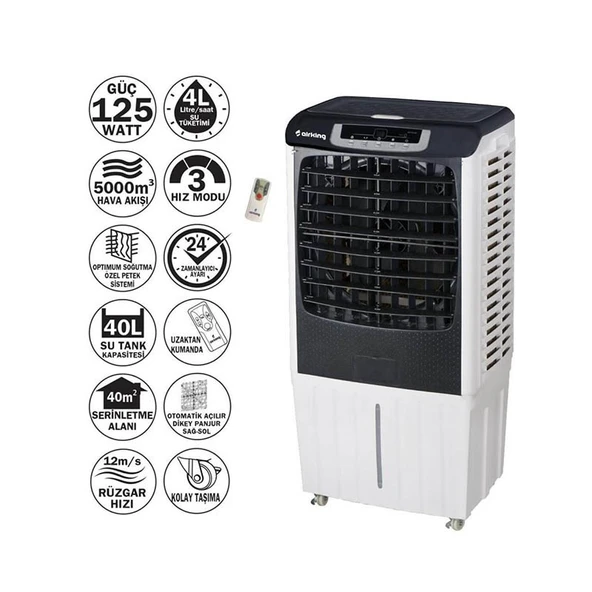 Airking Climax B-1240 Uzaktan Kumandalı Hava Soğutucu - 2