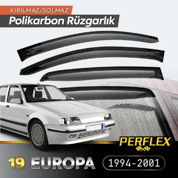 Renault 19 Europa 1994-2001 Cam Rüzgarlığı V2 Düz - 2