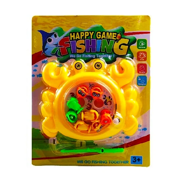 Kızılkaya Happy Game Kurmalı Balık Avı Sarı (277-7) - 2