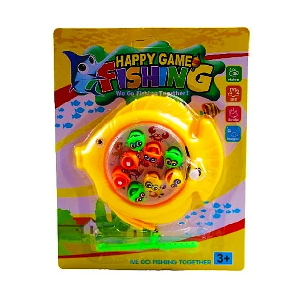 Kızılkaya Happy Game Kurmalı Balık Avı Sarı (277-7)