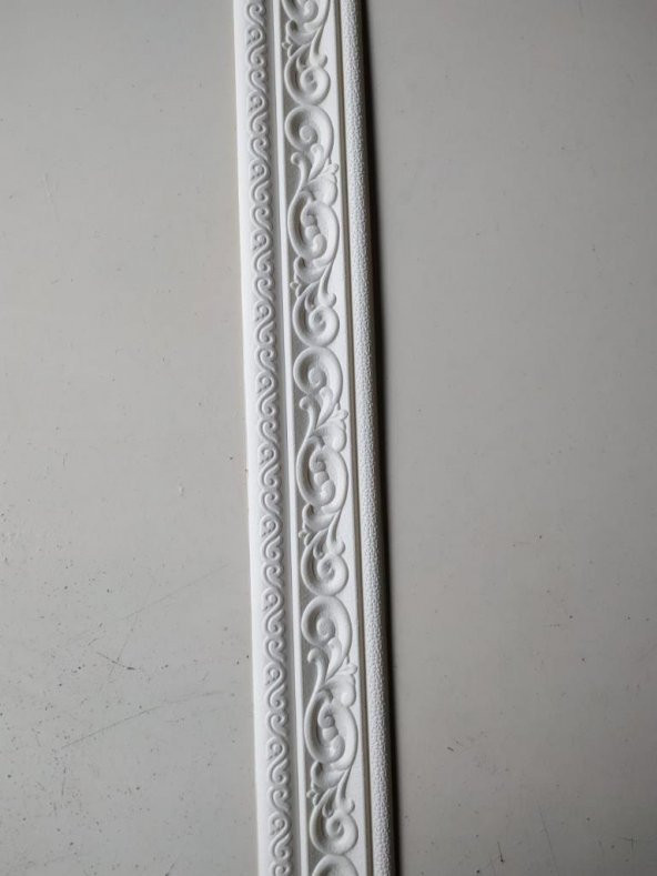4 Adet 8 cm-115 cm Beyaz Motifli Yapışkanlı Çıta Motifwhite