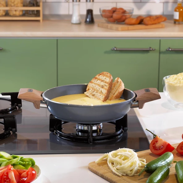 Seramik Tava Sahan Wok Seti Tava 28 CM Sahan 20 CM Wok 28 CM Sc ha fer - 2