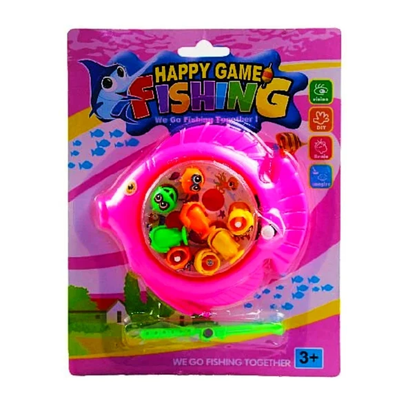 Kızılkaya Happy Game Kurmalı Balık Avı Pembe (277-7)