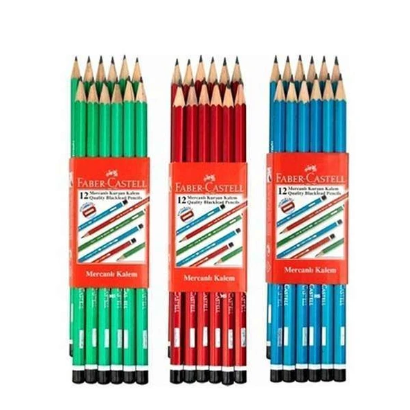 Faber-Castell Köşeli Mercanlı Kurşun Kalem - 5