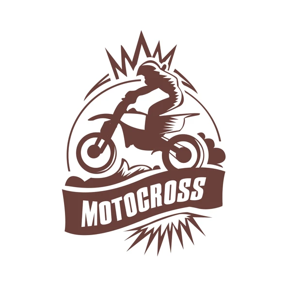 Motokros Sticker 17x17 Cm Kahverengi ürün görseli