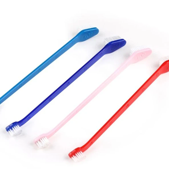 Plastik Köpek Diş Fırçası 4 Adet - 2