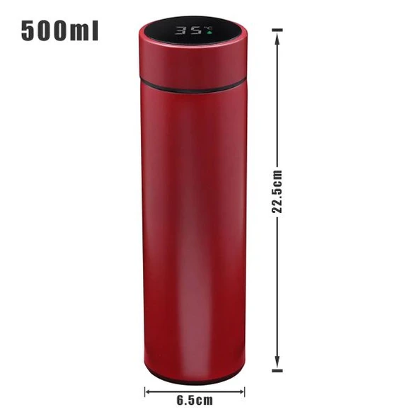 Sıcaklık Göstergeli Dijital Termos 500 ml - 3