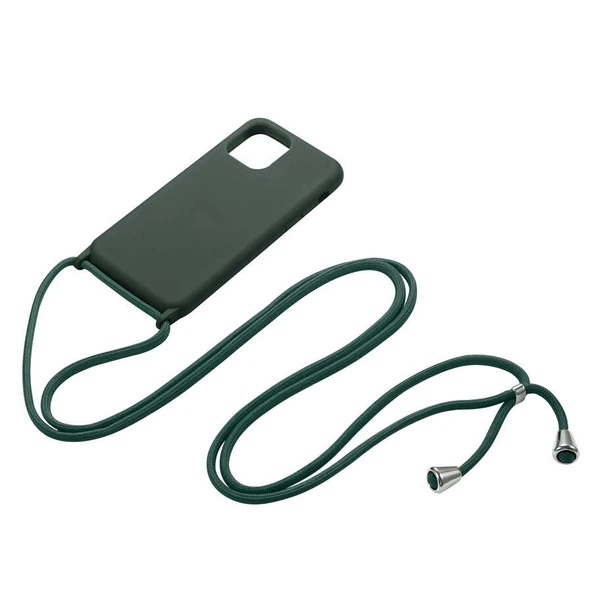 İPhone 11 ile Uyumlu Ropi İpli Silikon İçi Kadife Korumalı Kılıf - 4