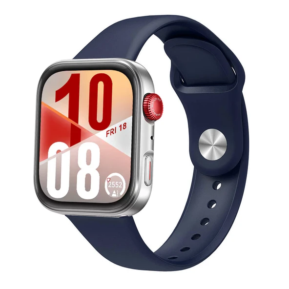 Huawei Watch Fit 4 Fit 4 Pro İle Uyumlu PureLux Tam Uyumlu Yumuşak Soft Silikon Kordon  Lacivert ürün görseli