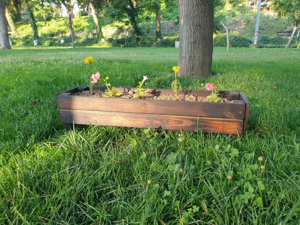 Wood&Pot Dış Mekan Elongate Saksı - 84X24x20