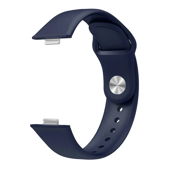 Huawei Watch Fit 4 Fit 4 Pro İle Uyumlu PureLux Tam Uyumlu Yumuşak Soft Silikon Kordon  Lacivert - Resim 3