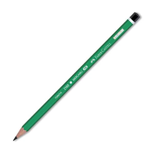 Faber-Castell Köşeli Mercanlı Kurşun Kalem 12'li - 5
