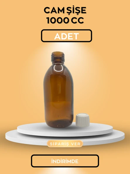 CAM ŞİŞE 1000 CC AMBER