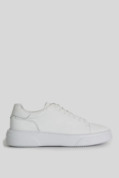 Lufian Erkek Deri Sneaker Ayakkabı Beyaz