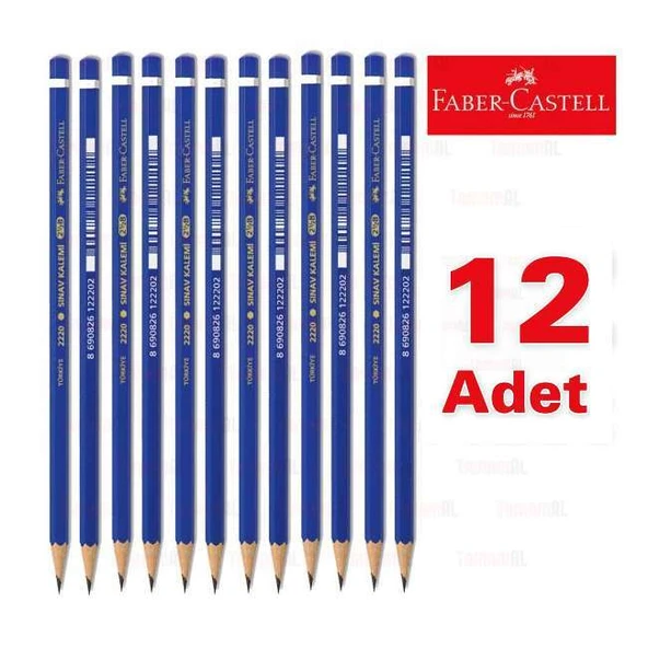 Faber-Castell 2220 Sınav Kalemi Kurşun 12'li
