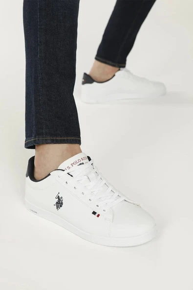 Us Polo Franco Gsn 3Pr Beyaz Lacivert Erkek Garson Sneaker Ayakkabı - 3