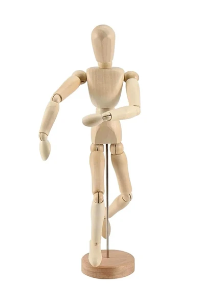 Eskiz Mankeni Ahşap Model 30 cm Manken Modelling - 7