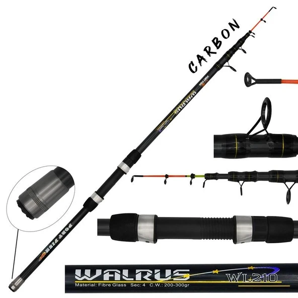 Portfish Walrus Teleskopik Tekne Kamışı 210 cm 200-300 gr